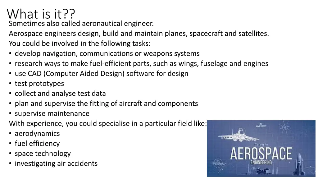 what is it sometimes also called aeronautical
