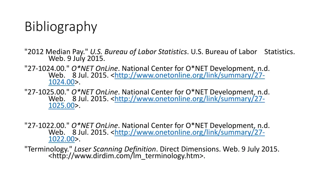 bibliography