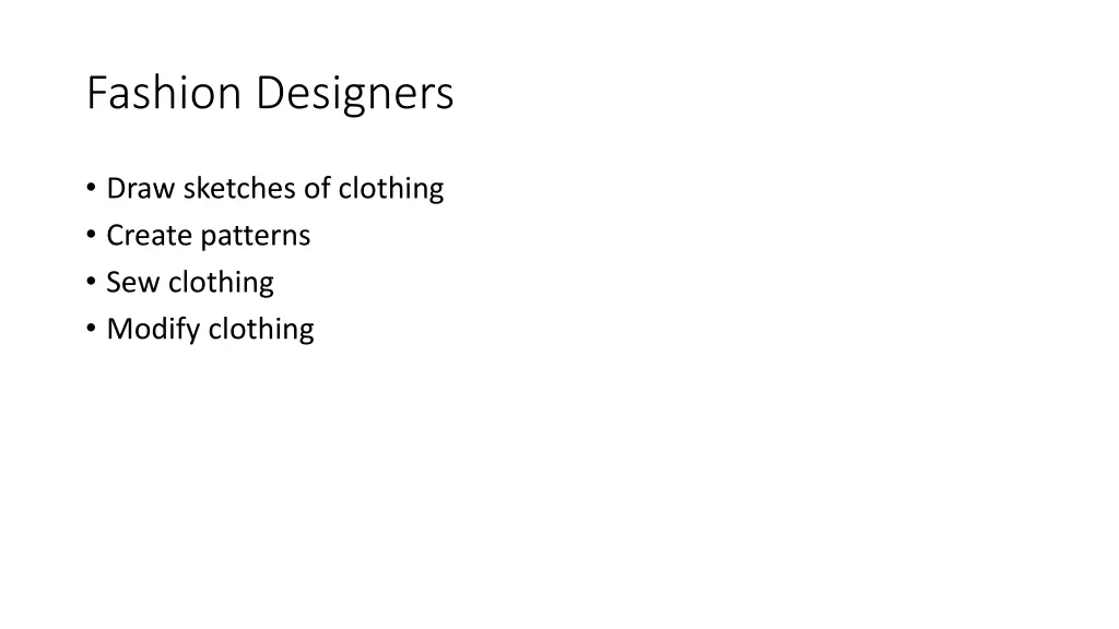 fashion designers