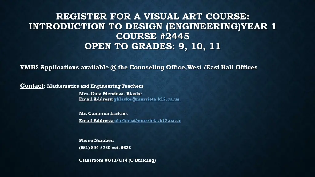 register for a visual art course introduction 1