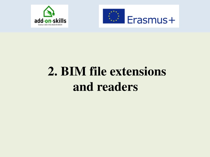 2 bim file extensions and readers