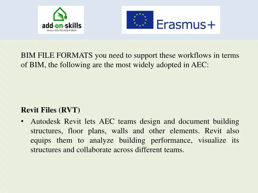 bim file formats you need to support these