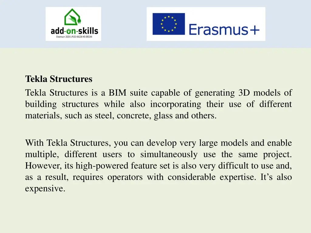 tekla structures tekla structures is a bim suite