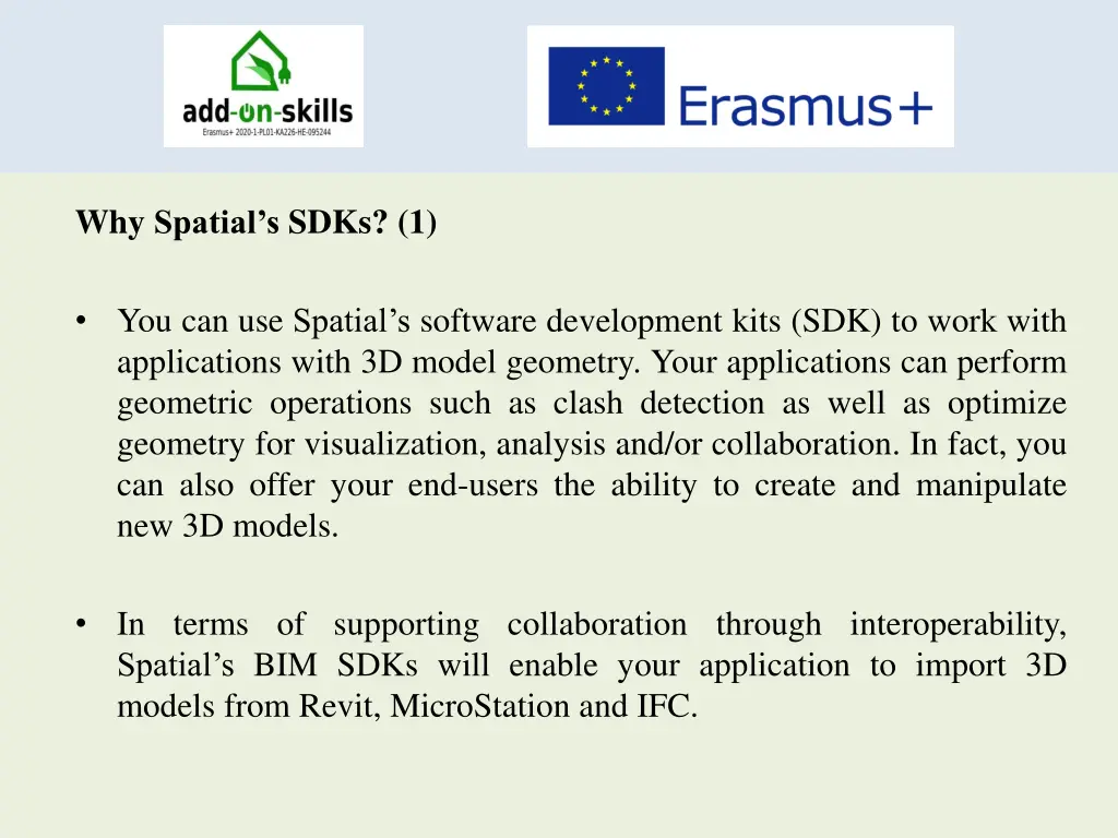 why spatial s sdks 1