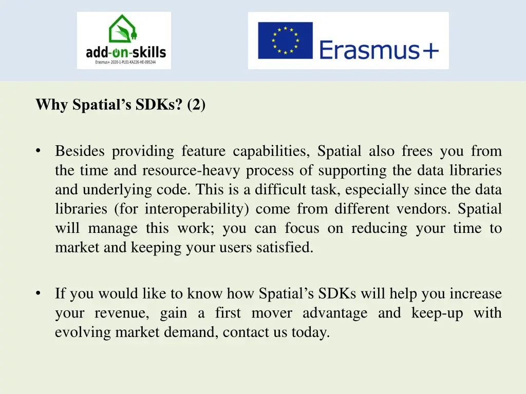 why spatial s sdks 2