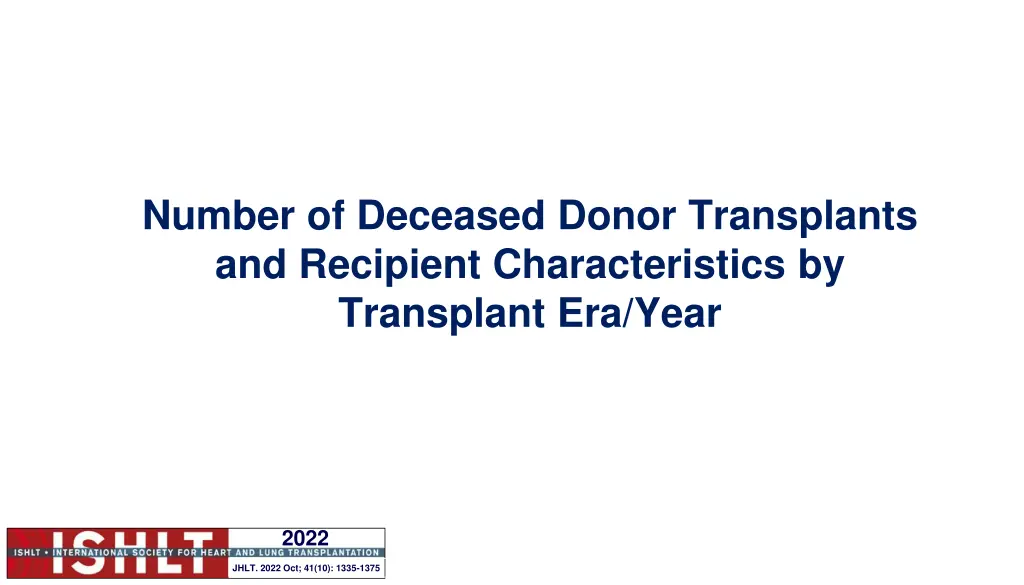 number of deceased donor transplants