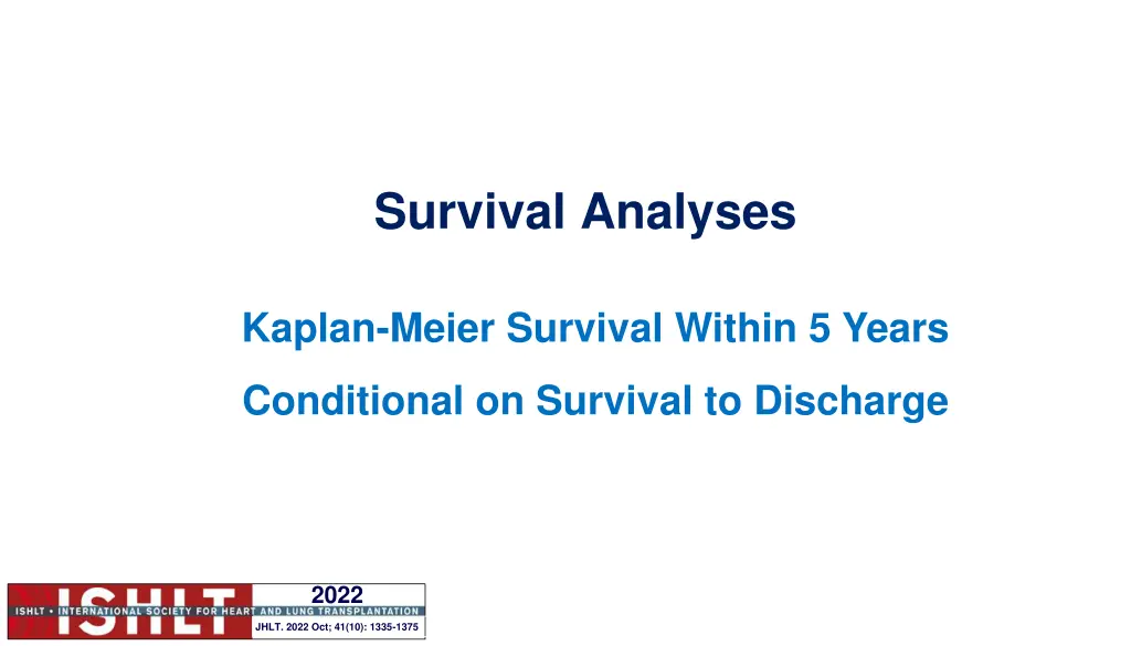 survival analyses 1
