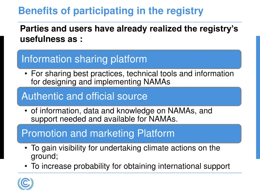 benefits of participating in the registry