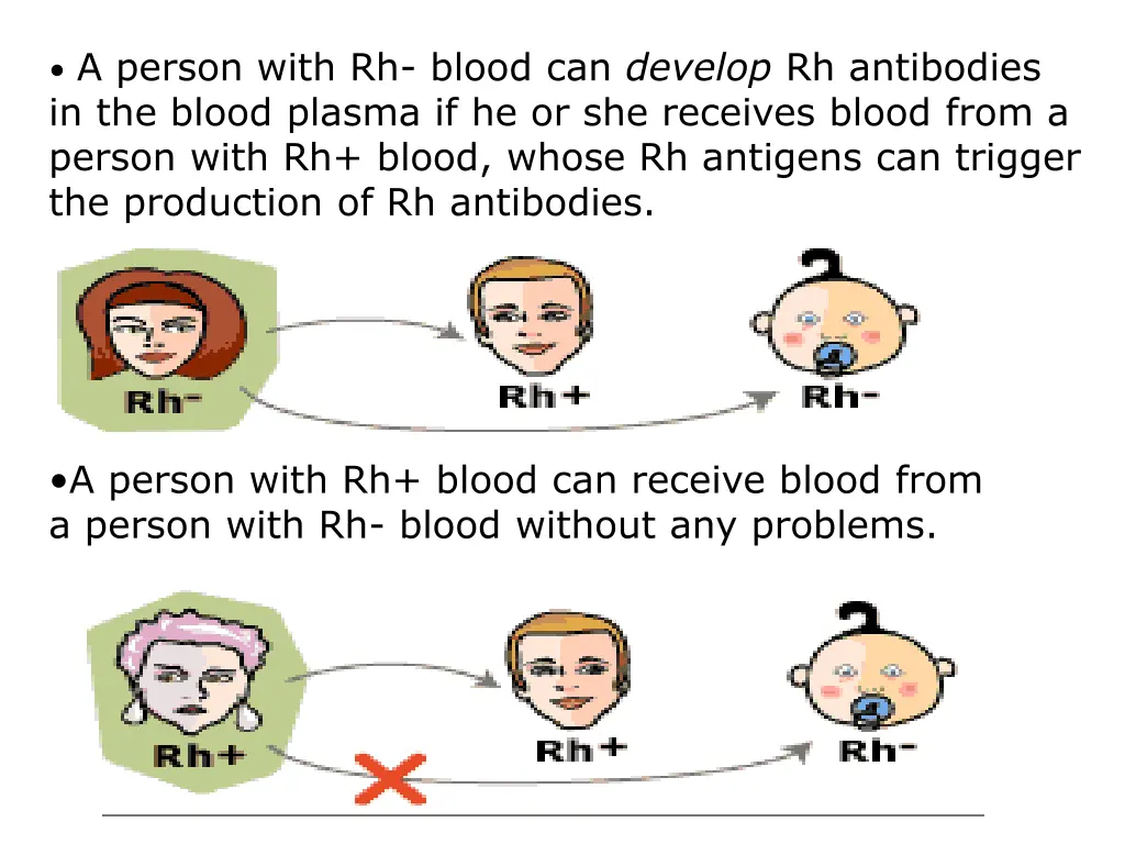 a person with rh blood can develop rh antibodies