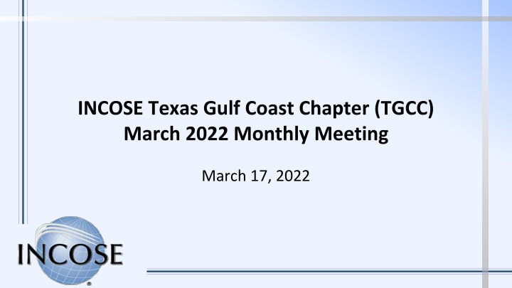 incose texas gulf coast chapter tgcc march 2022