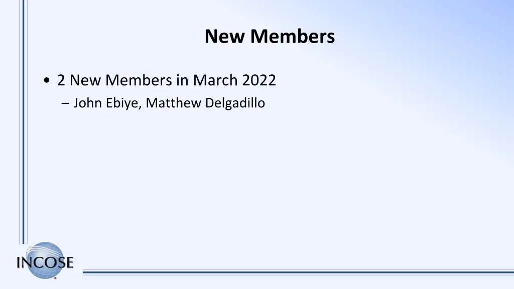 new members