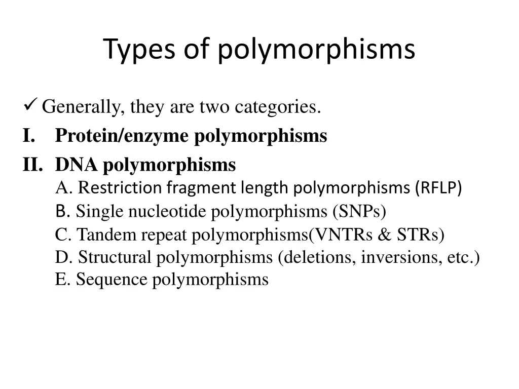 types of polymorphisms