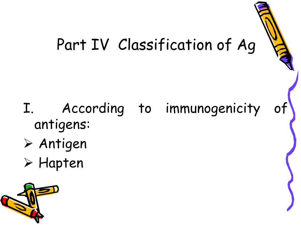 part iv classification of ag