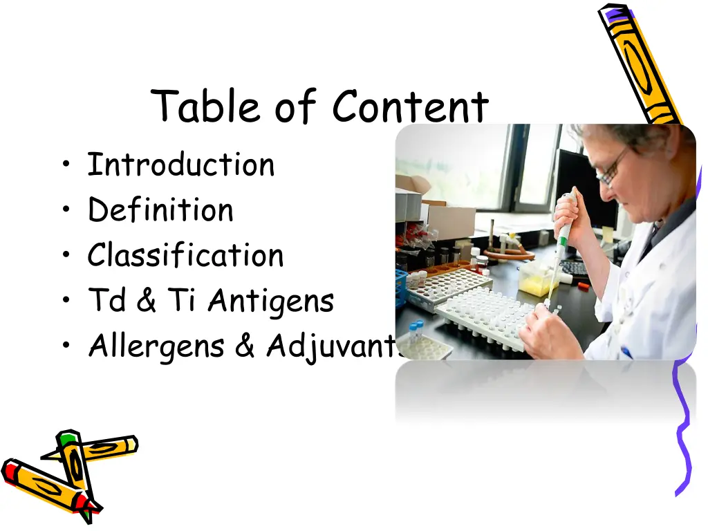 table of content introduction definition