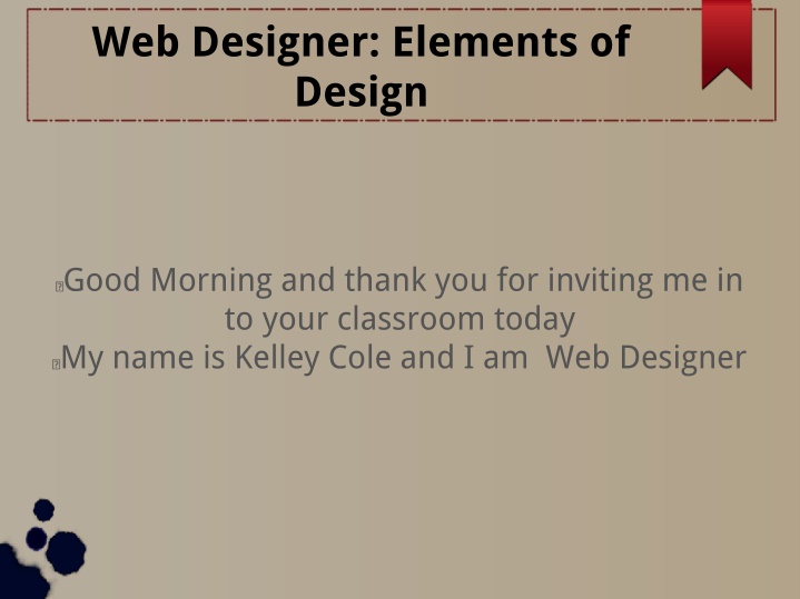 web designer elements of design