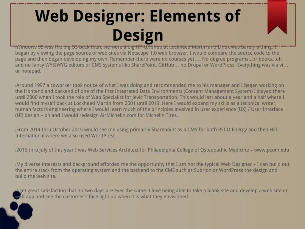 web designer elements of design windows