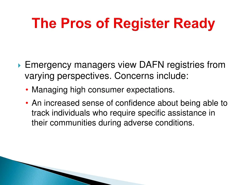 emergency managers view dafn registries from