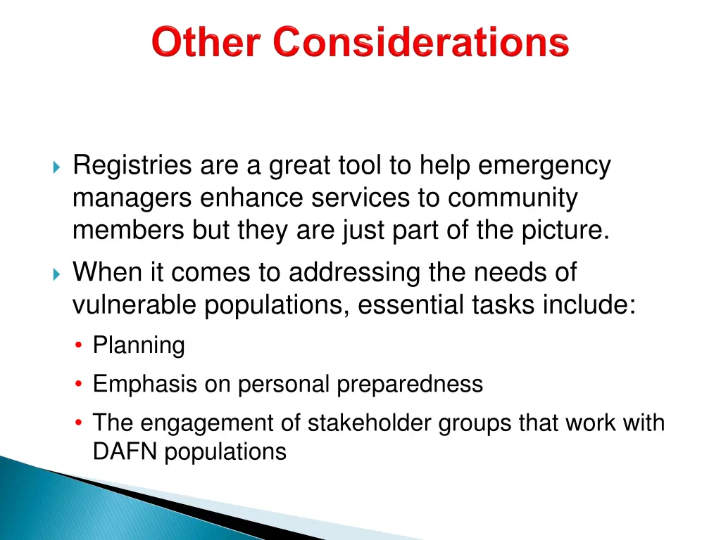 registries are a great tool to help emergency