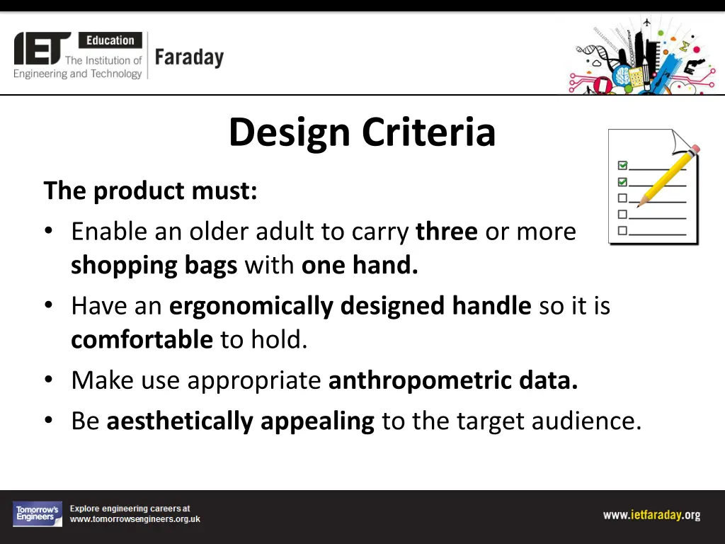 design criteria