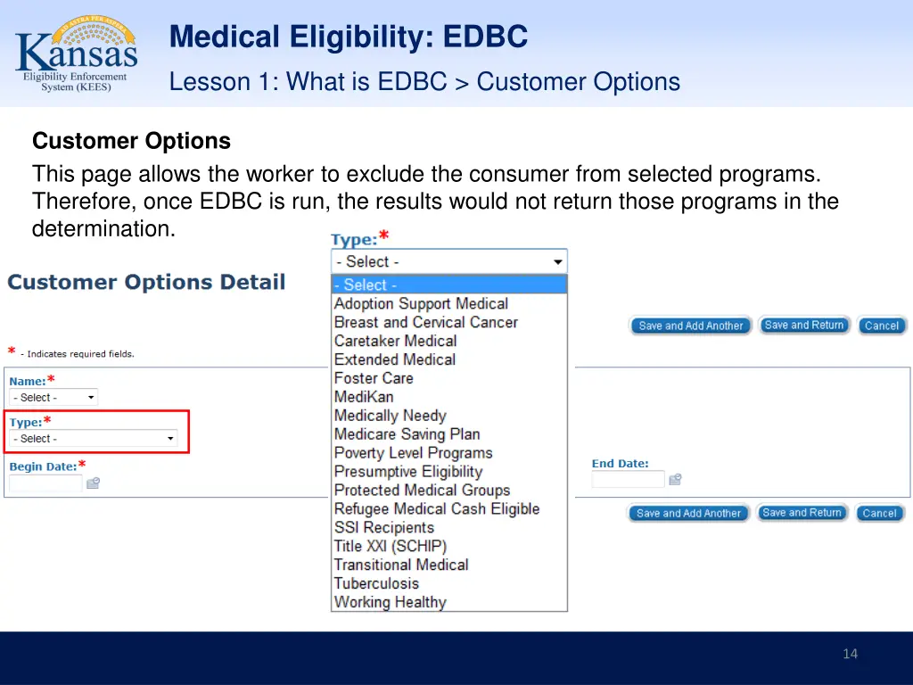 medical eligibility edbc 11