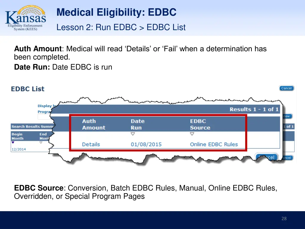 medical eligibility edbc 25