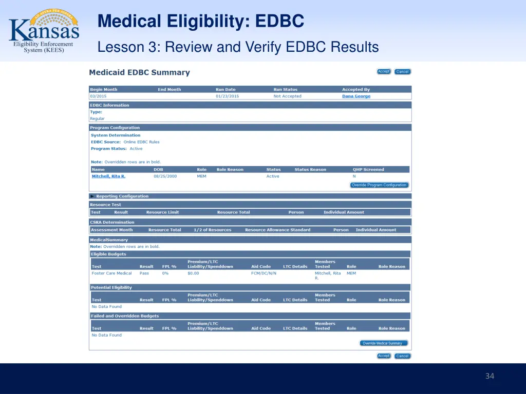 medical eligibility edbc 31