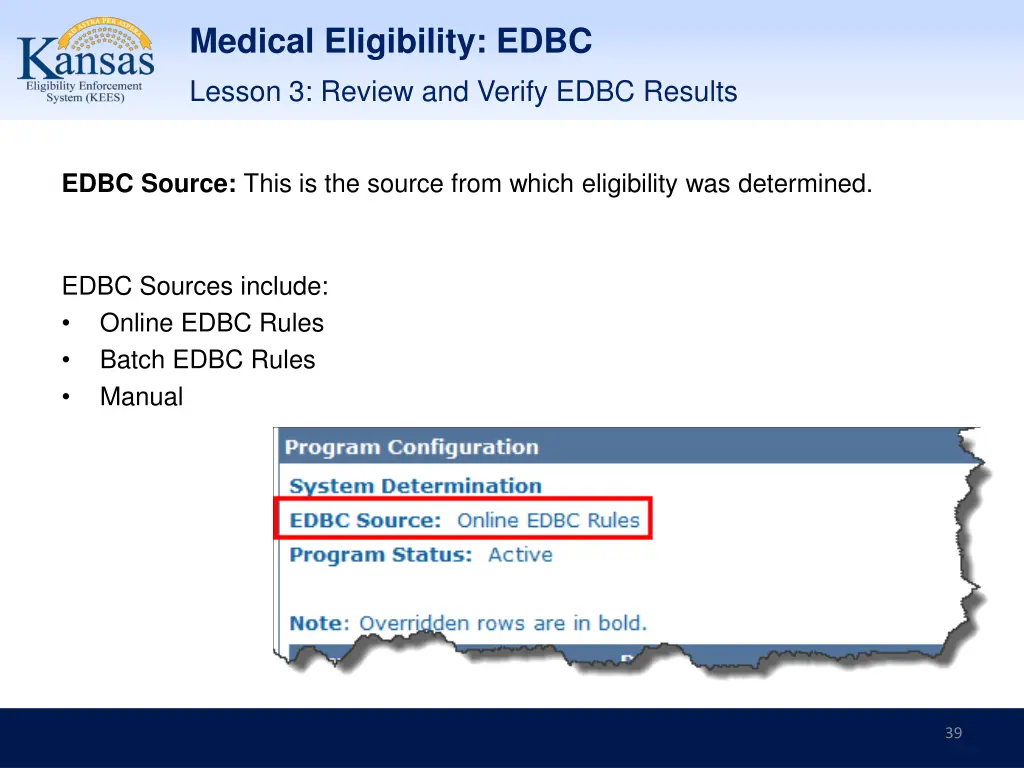 medical eligibility edbc lesson 3 review 1