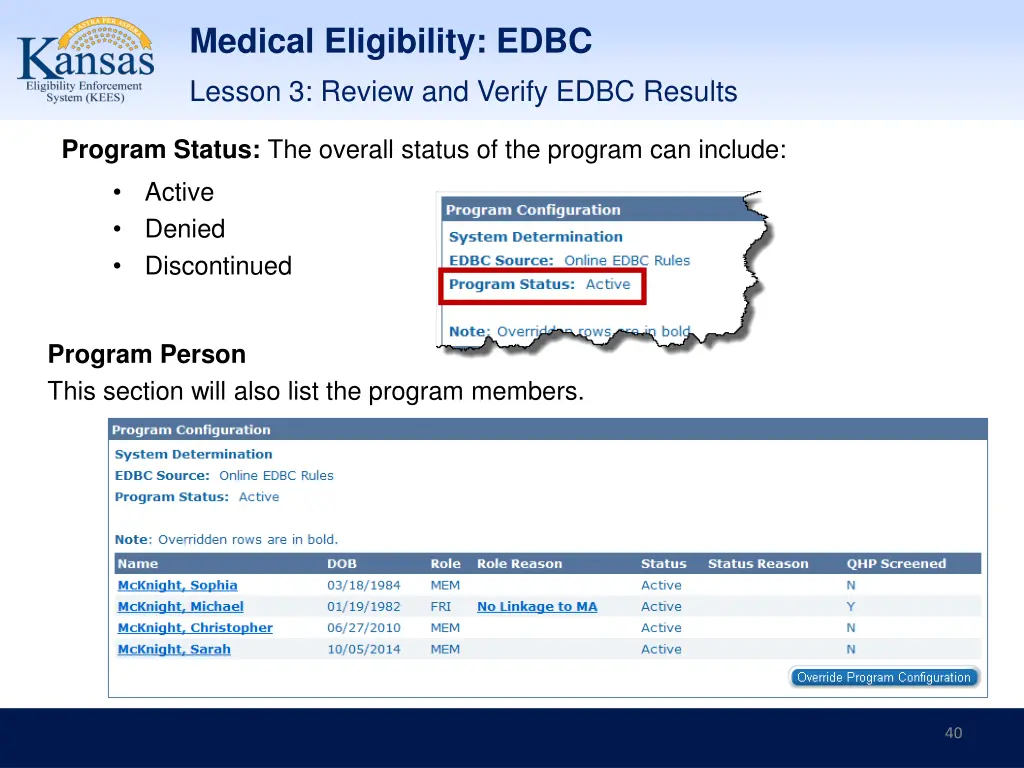 medical eligibility edbc lesson 3 review 2