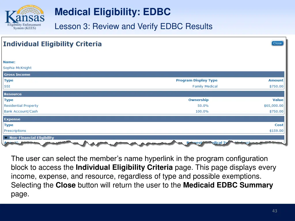 medical eligibility edbc lesson 3 review 5