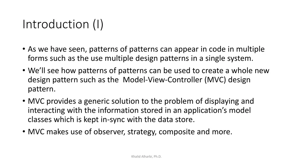introduction i