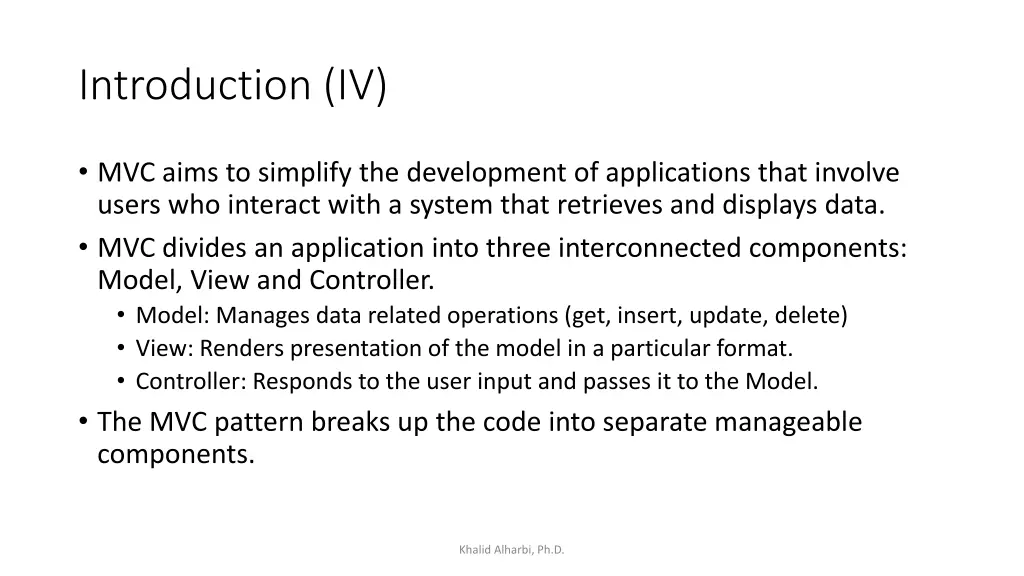 introduction iv