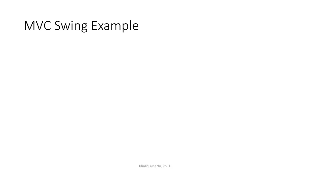 mvc swing example