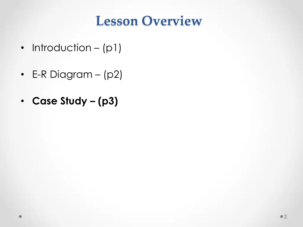 lesson overview