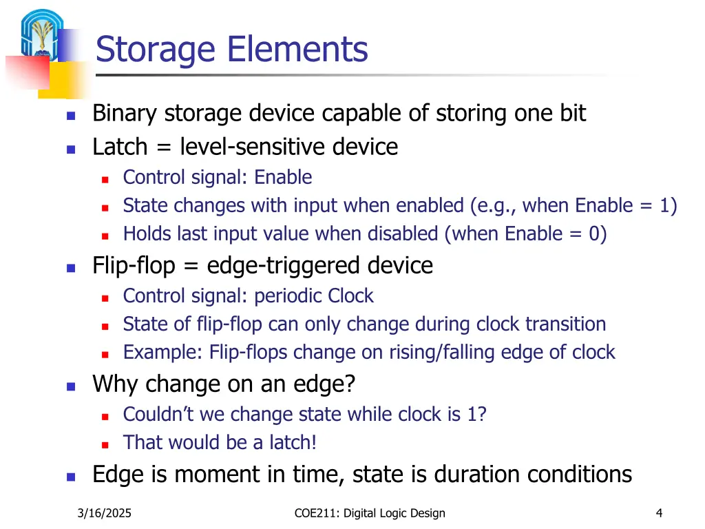 storage elements
