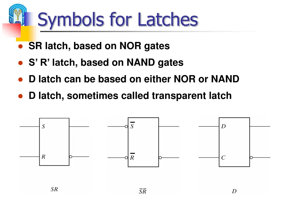 symbols for latches