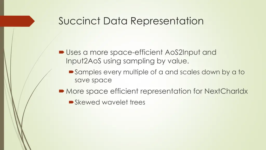 succinct data representation