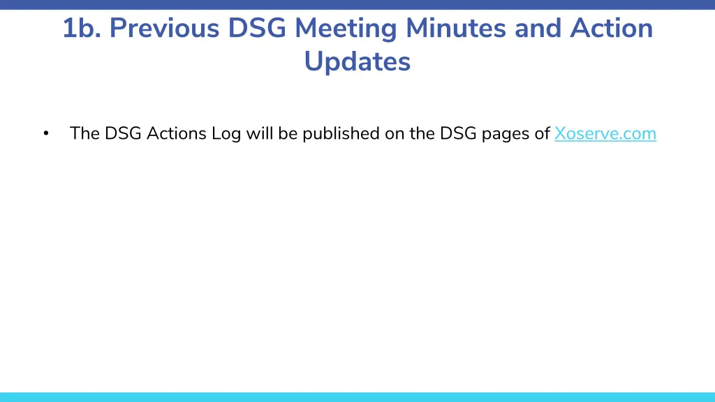 1b previous dsg meeting minutes and action updates