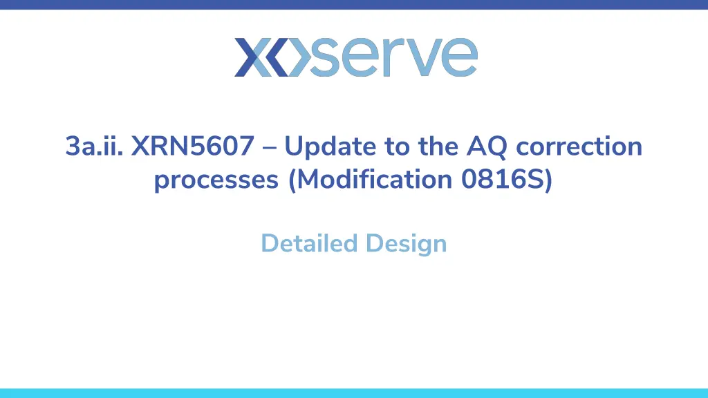 3a ii xrn5607 update to the aq correction