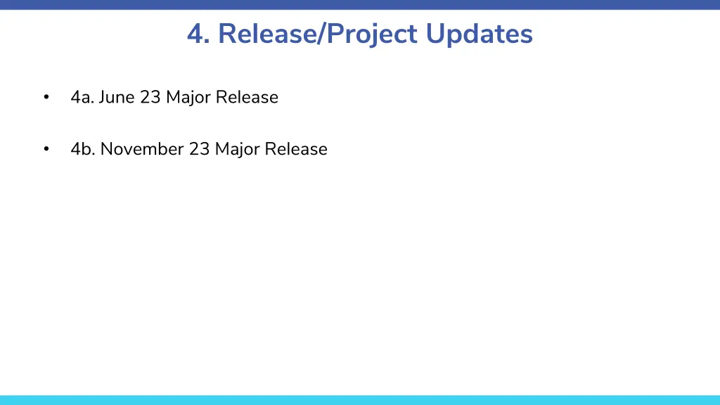 4 release project updates 1