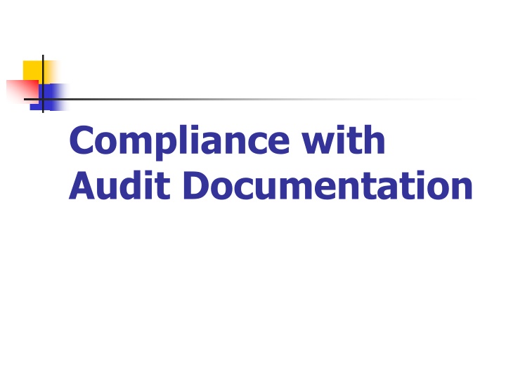 compliance with audit documentation