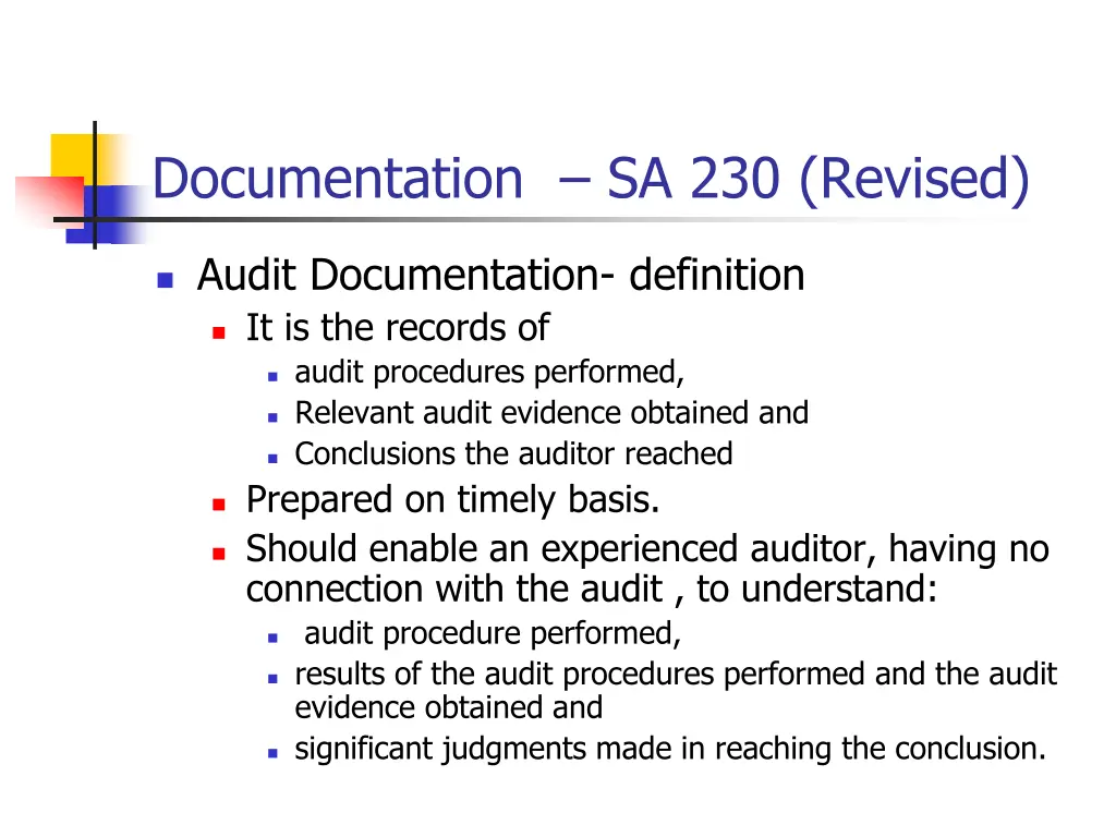 documentation sa 230 revised 1