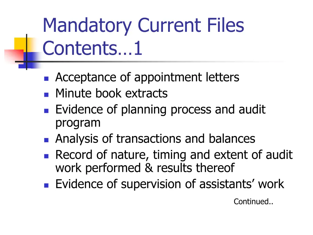 mandatory current files contents 1