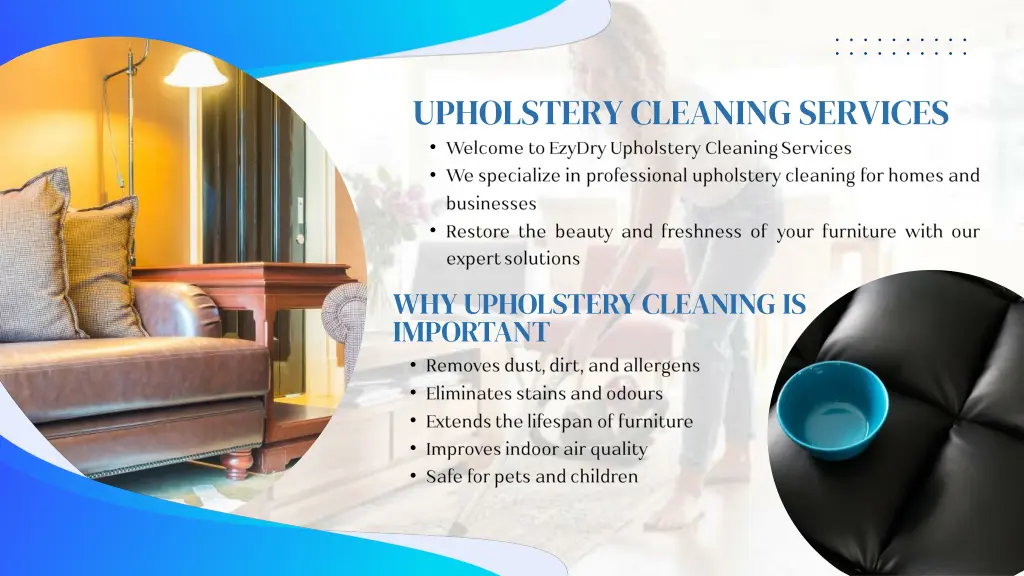 upholstery cleaning services