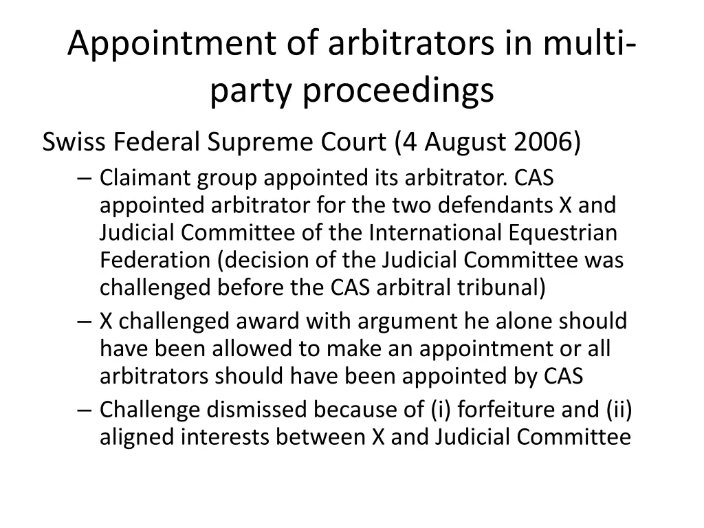 appointment of arbitrators in multi party 4