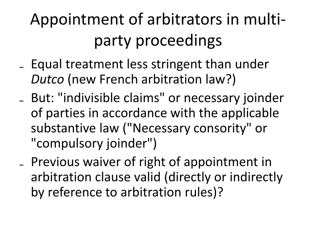 appointment of arbitrators in multi party 5