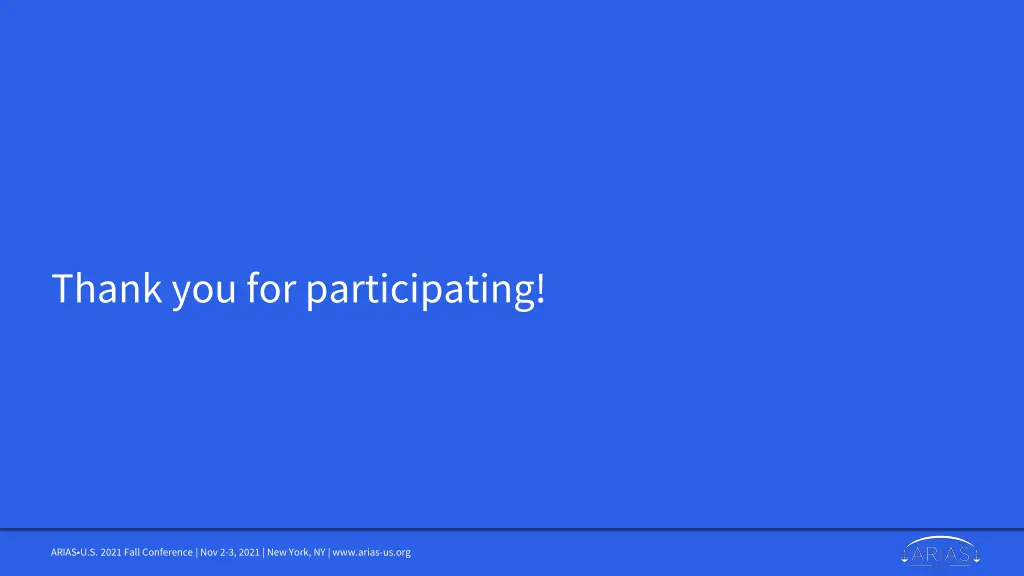 thank you for participating