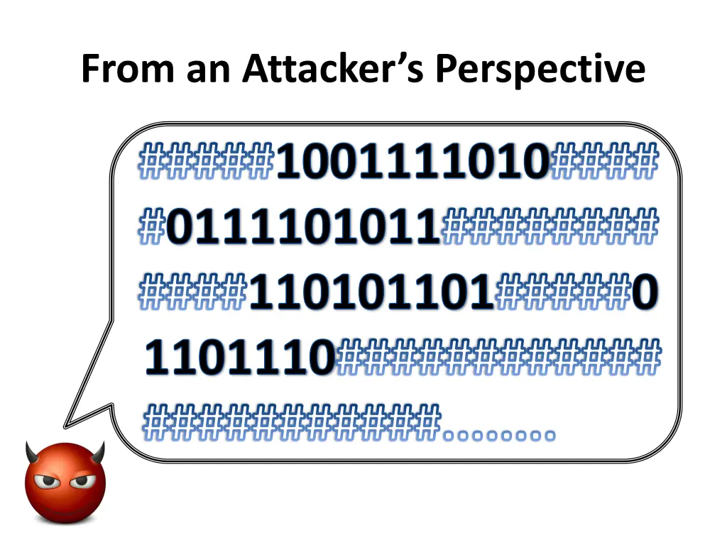 from an attacker s perspective