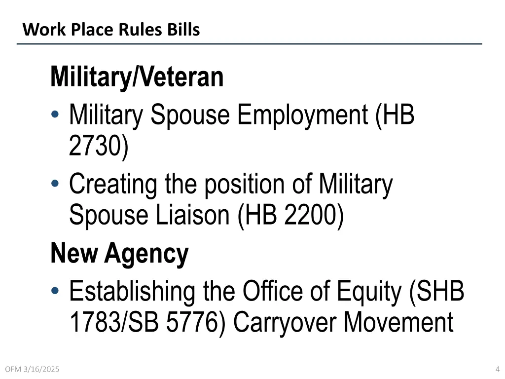 work place rules bills 2