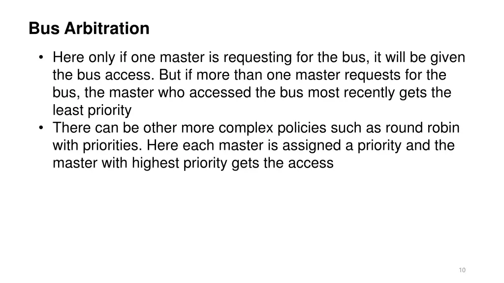 bus arbitration 1