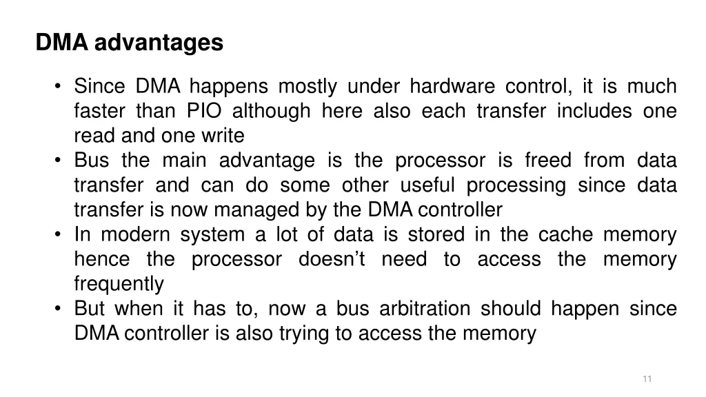 dma advantages